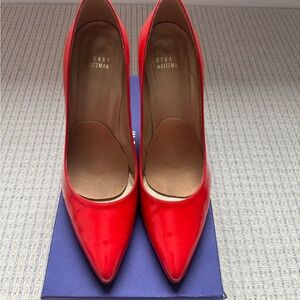 Stuart Weitzman Vibrant Red Heels
